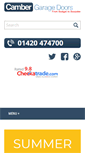 Mobile Screenshot of cambergaragedoors.co.uk
